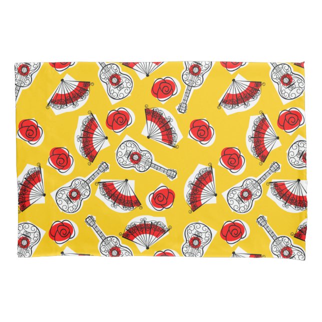 Spanish Souvenirs Corners pillowcase (Front)