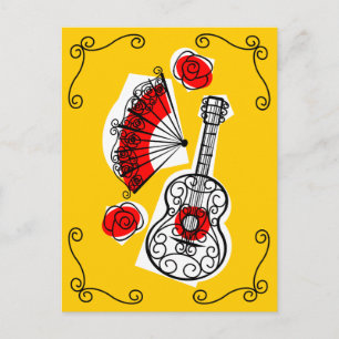 Spanish Souvenirs Corners postcard vertical