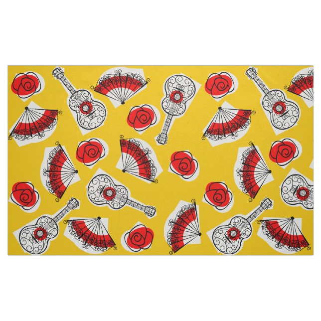 Spanish Souvenirs fabric large print (Fat Quarter)