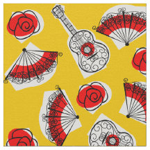 Spanish Souvenirs fabric small print