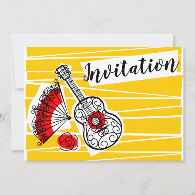 Spanish Souvenirs Group Invitation horizontal (Front)