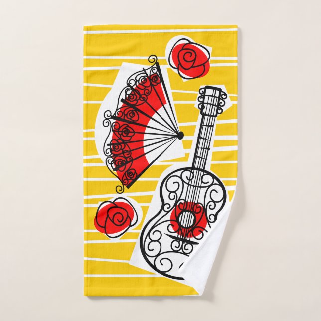 Spanish Souvenirs hand towel (Hand Towel)