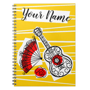 Spanish Souvenirs Name notebook