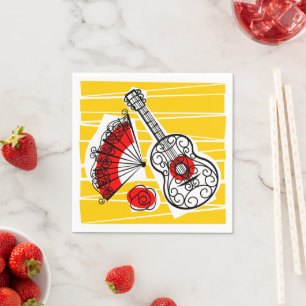 Spanish Souvenirs paper napkin