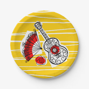 Spanish Souvenirs paper plate