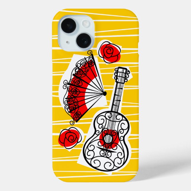 Spanish Souvenirs Stripe iPhone case (Back)
