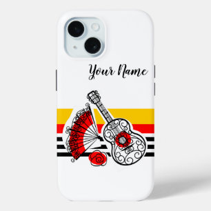 Spanish Souvenirs Stripe Name iPhone case