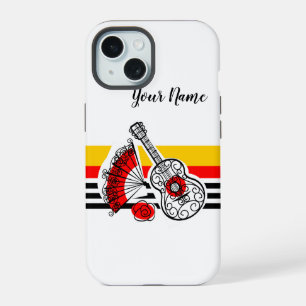 Spanish Souvenirs Stripe Name iPhone case