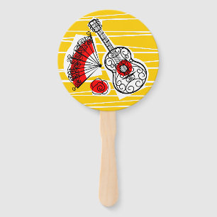Spanish Souvenirs Text round fan