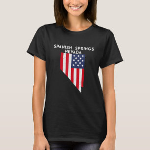 Spanish Springs Nevada USA State America Travel Ne T-Shirt