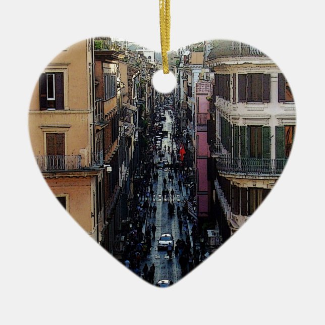 Spanish Square Ceramic Ornament (Front)