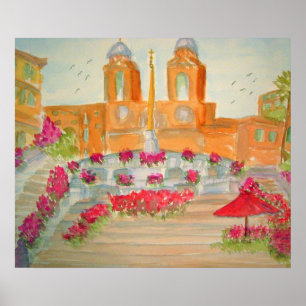 Spanish Steps in Rome Poster