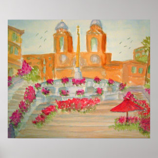 Spanish Steps in Rome Poster