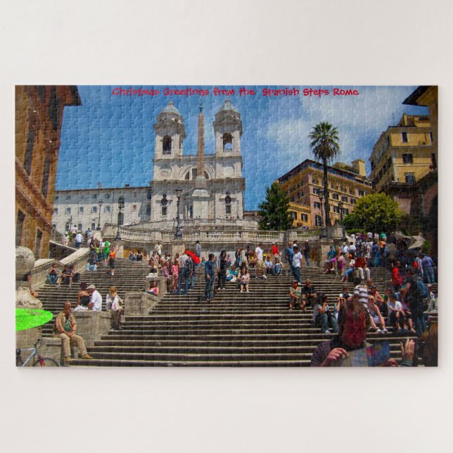 Spanish Steps Rome. Jigsaw Puzzle (Horizontal)