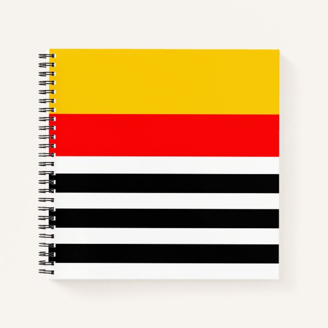 Spanish Stripe Classic notebook square (Front)