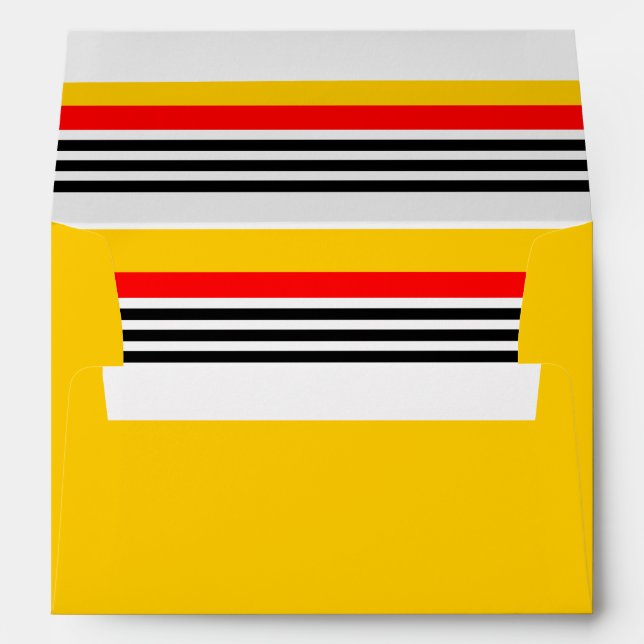 Spanish Stripe Classic yellow envelope (Back (Bottom))