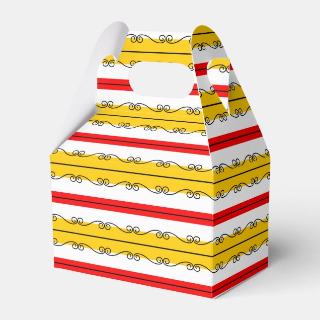 Spanish Stripe Favour Box (Front Side)