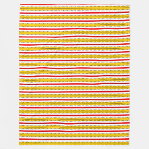 Spanish Stripe fleece large Blanket