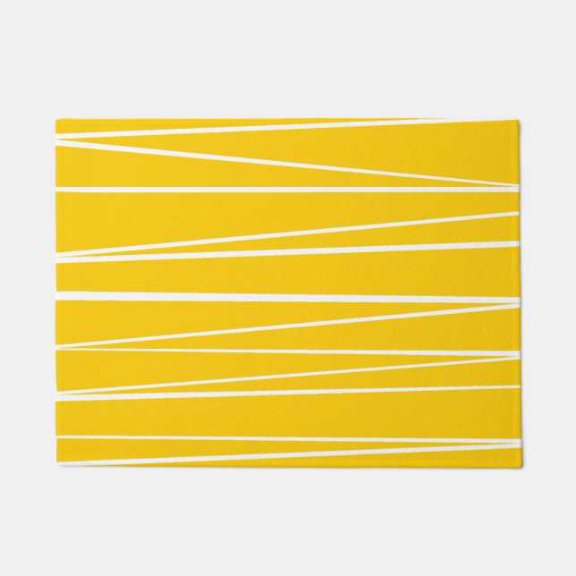 Spanish Stripe Yellow doormat (Front)