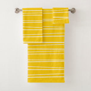 Spanish Stripe Yellow towel set