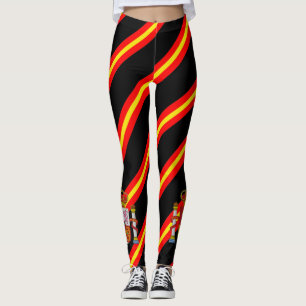 Spanish stripes flag leggings