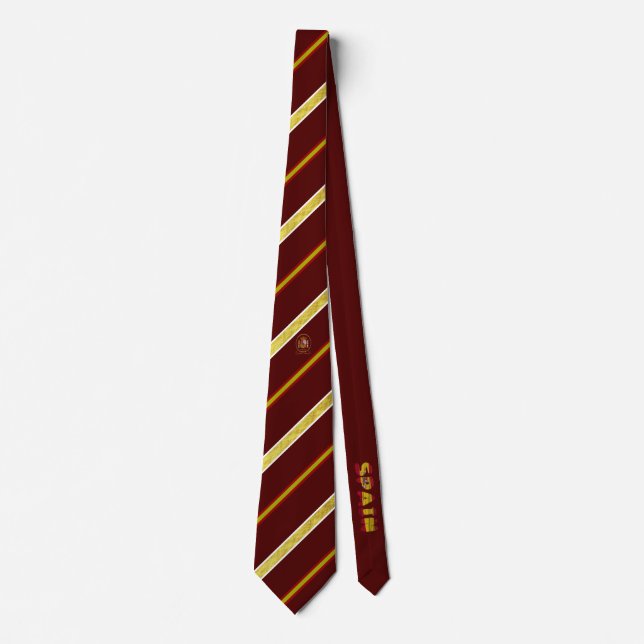 Spanish stripes flag tie (Front)