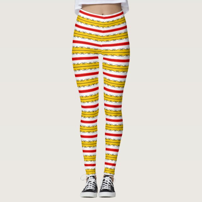 Spanish Stripes leggings (Front)