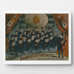 'Spanish Students, University of Madrid' (colour l Plaque
