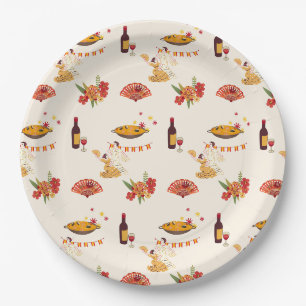 Spanish Style Fiesta Paper Plate