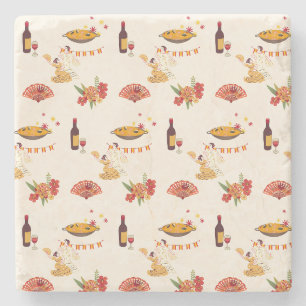 Spanish Style Fiesta Stone Coaster