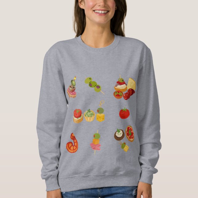  Spanish Tapas Spread Sweatshirt (Front)