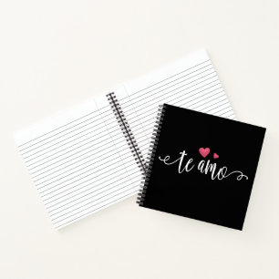 Spanish Te Amo I Love You Valentine Notebook