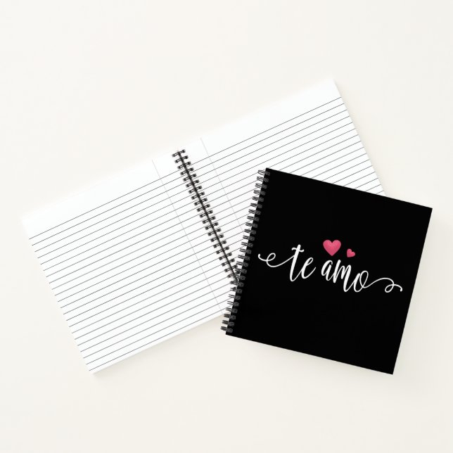 Spanish Te Amo I Love You Valentine | Notebook (Inside)