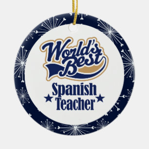 Spanish Teacher Gift Ornament