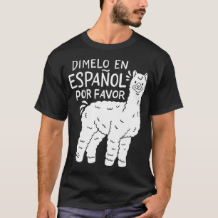 Spanish Teacher Llama T-Shirt