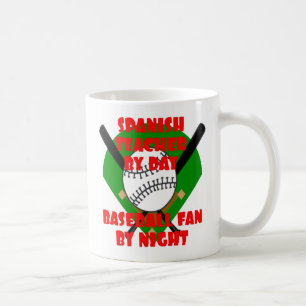 Spanish Teacher Loves Baseball Coffee Mug
