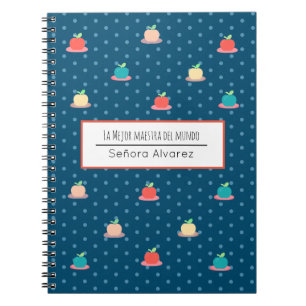Spanish Teacher Thank You Mejor Maestra del Mundo Notebook