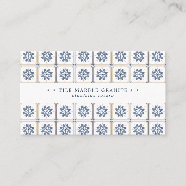 Spanish Tile Business Card (Front)