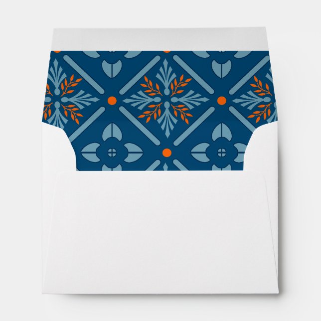 Spanish Tile Cyprus with Orange Envelope (Back (Bottom))