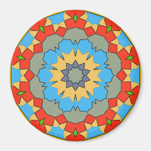 Spanish Tile in Reds Magnet