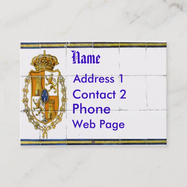 Spanish Tile Mural Card (Front)