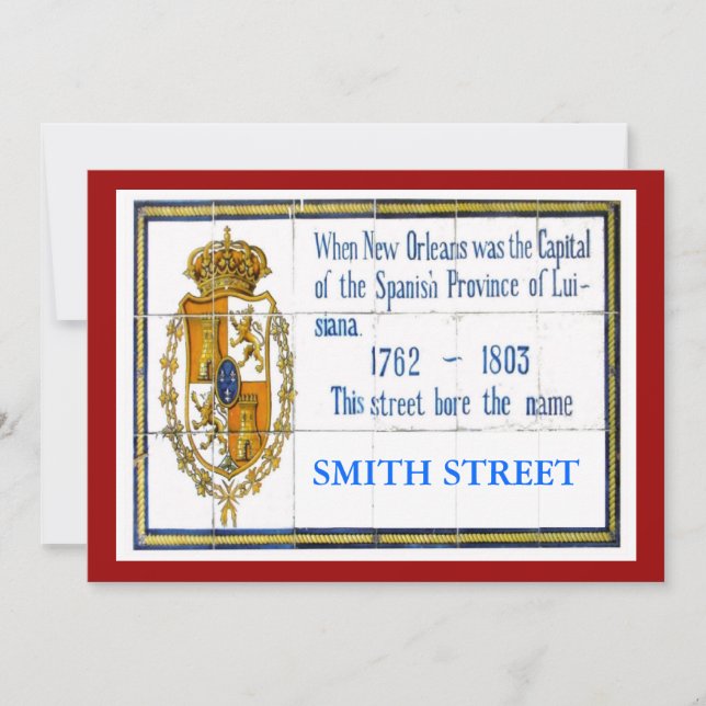 Spanish Tile Mural, Edit Name (Front)