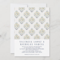 Spanish Tile Wedding Invitation