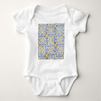 Spanish Tiles - Azulejo Blue, Yellow and White