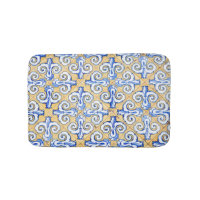 Spanish Tiles - Azulejo Blue, Yellow and White