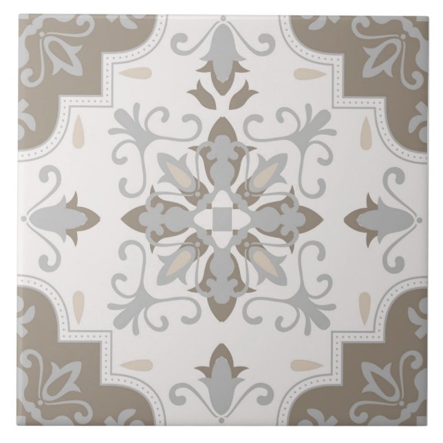 Spanish Tiles Pattern Ceramic Tile  (Front)