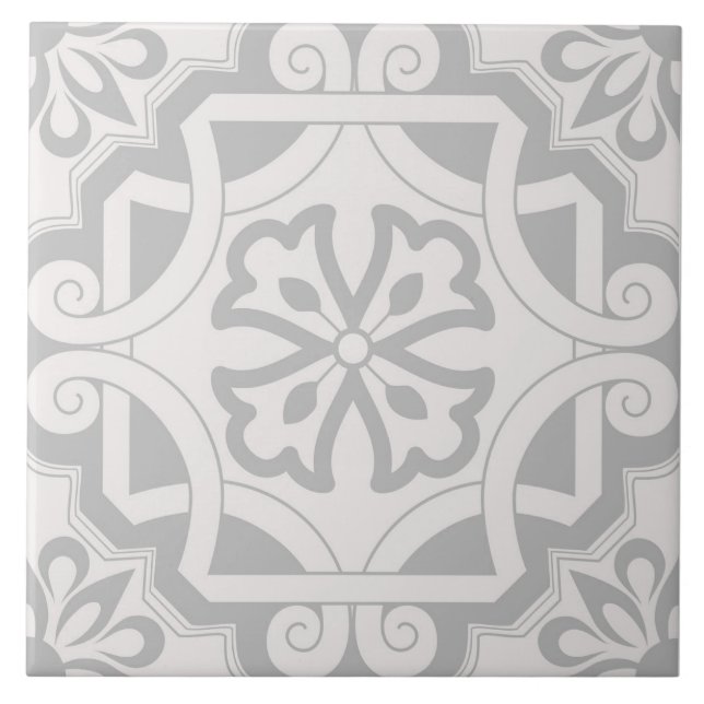 Spanish Tiles Pattern Ceramic Tile  (Front)