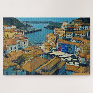 Spanish Village- Cudillero Jigsaw Puzzle