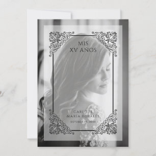 Spanish Vintage Flourish Vellum Effect Mis XV Año