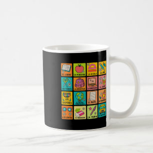 Spanish Vocabulary Back To School Maestra Bilingua Coffee Mug